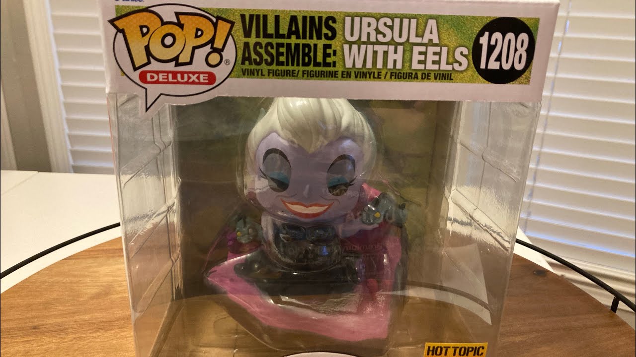Funko Pop Delux (1208) villains assemble: Ursula with Eels (hot topic exclusive)
