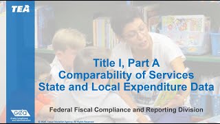 Title I, Part A - Comparability of Services State and Local Expenditures