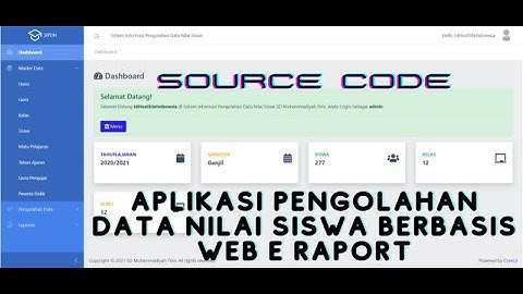 Source Code   Aplikasi Pengolahan Data Nilai Siswa Berbasis Web E RAPORT