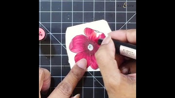 Adore you floral tutorial card!