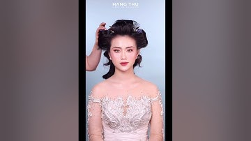 HƯỚNG DẪN LÀM TÓC BUỘC SÓNG LƠI CHO CÔ DÂU ĂN HỎI HOẶC ĐÃI TIỆC !