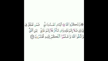 2 - سورة البقرة ٢٠٣ - مشاري بن راشد العفاسي