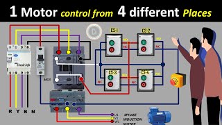 Motor Control from 4 different Places @CircuitInfo #Motor