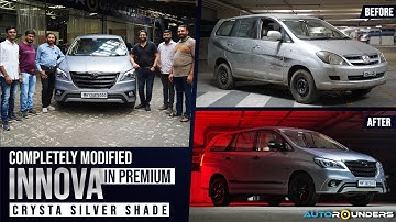 Innova Type 1 modified to Type 4 with premium dual-tone interior of Cream and Black