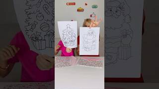 3 Marker Challenge 🎄🎅🏻😜 #shorts magic marker