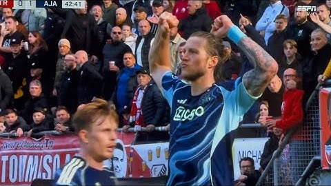FC UTRECHT-AJAX AFGEKEURD DOELPUNT WEGHORST 
