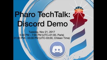 Pharo TechTalk Nov 21, 2017: Discord Demo (Better Video Quality)