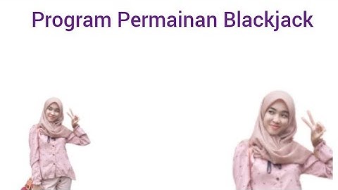 Program Permainan Blackjack (Program Java)