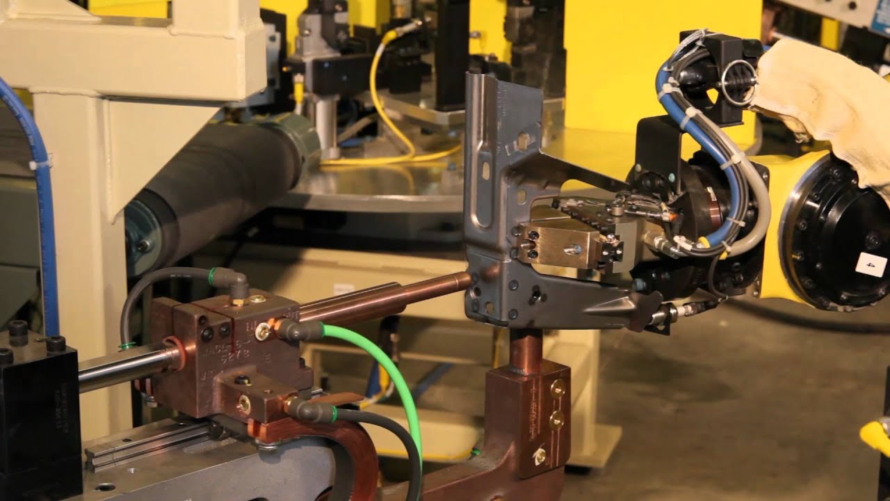 Robotic Spot Welding Cell YouTube