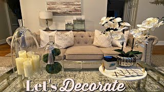 LET'S DECORATE | WINTER COFFEE TABLE DECOR | GLAM TABLE STYLING Net Worth