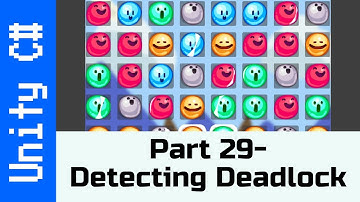 Part 29:  Detecting Deadlock - Make a game like Candy Crush using Unity and C#