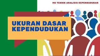 Ukuran Dasar Kependudukan