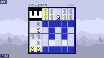 Picross Touch (Easy Level 30) Gameplay and Tutorial