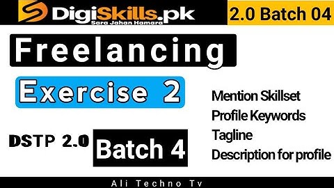 Digiskills Freelancing Exercise 2 Batch 4 | freelancing exercise 2 batch 4 solution