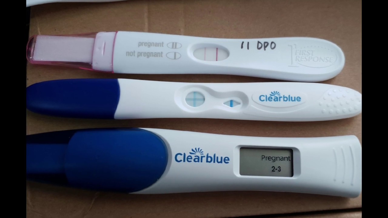 Early Positive Pregnancy Test Pen Comparison BFP around 11 DPO - YouTube.