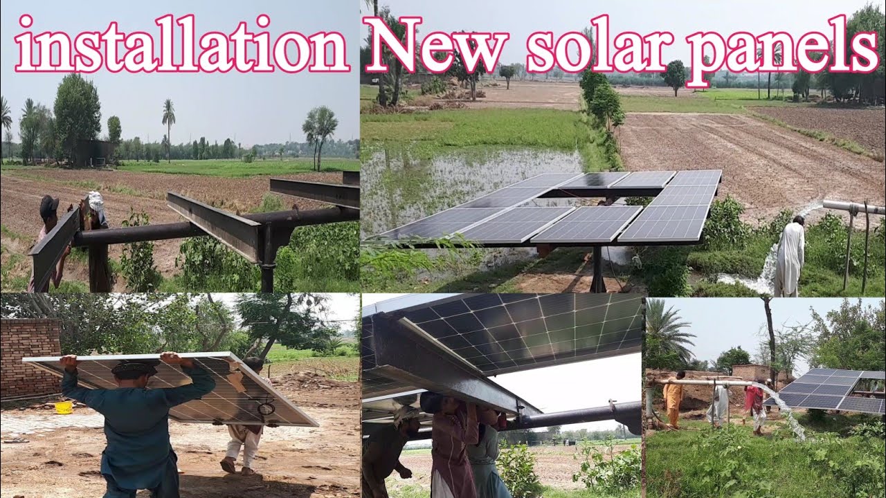 550 solar system installation ||solar panels complete installation ...