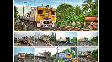 [10 in 1] Amazing Multicolored Different Model EMU Local Trains Of EASTERN RAILWAY