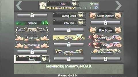 MW3 How to get the title Toxic