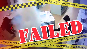 Caught on CCTV: 6 Robbers vs Smoke Screen Security