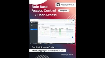 User Access - Role Base Access Control Codeigniter 4 & MySQL #shorts