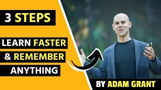 How To Learn Faster & Remember Anything In Hindi | By Adam Grant | BooksBrain