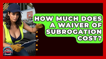How Much Does A Waiver Of Subrogation Cost? - Auto Coverage Explained