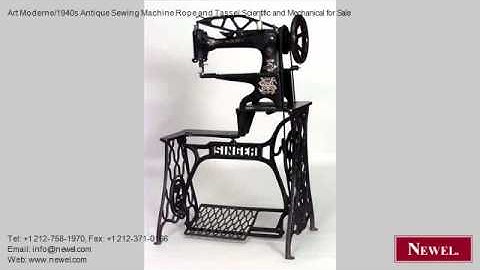 Art Moderne/1940s Antique Sewing Machine Rope and Tassel