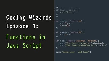 Coding Wizards Episode 1 - Functions in Java Script