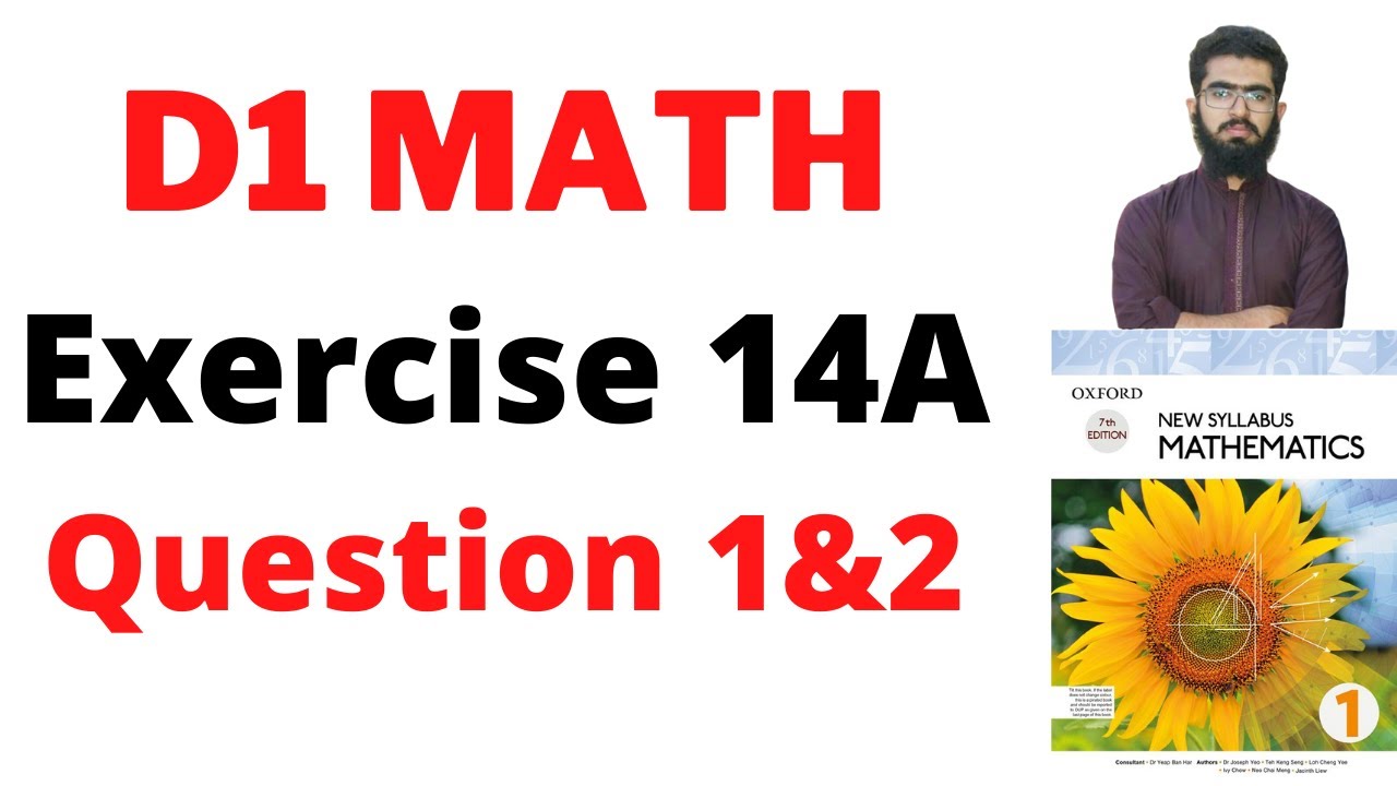 D1 Exercise 14A Question 1 & 2 || d1 math ch 14 solution - YouTube