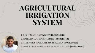 PBL - AGRICULTURE IRRIGATION SYSTEM (MICROPROCESSOR BELC 3543)