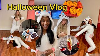 Halloween Vlog Girls Night with Angel, Staying in and Cooking