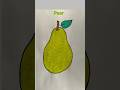 Easy Pear Drawing | Step by Step for Kids #drawingforkids #drawing #shortsviral #drawing4kids #art