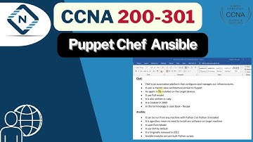 Free CCNA (NEW) |  Puppet,Chef & Ansible | Video 89 | CCNA 200-301 Complete Course