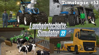 NEW HOLLAND T6.160 KAPUTT? 🔥😱 MIST FAHREN auf ACKERGRAS mit @TheCamPeRYT! 💩🌿| [LS22] - Timelapse #53