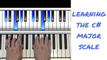 Learning The C# (Csharp) Major Scale - How To Play - Piano Lesson