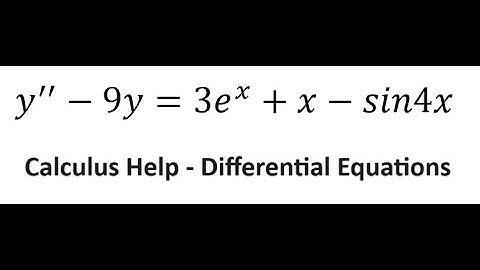 Calculus Help: Complementary and Particular Solutions: y