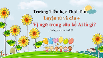 LTVC 4 - Vị ngữ trong câu kể Ai là gì? - Tuần 24