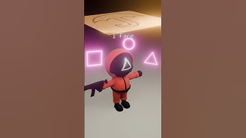 Squid Game vs Cookie. 3D Cloth Simulation