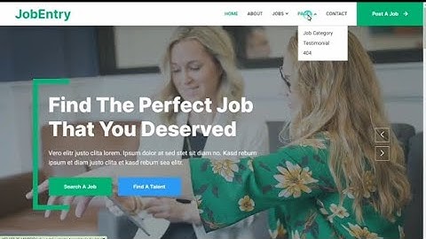Create A Responsive Online Job Portal Website Using HTML, CSS and JavaScript.