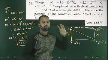 Pfp-14 Electrostatic potential &capacitance numericals 12th from sl arora based on potential & point