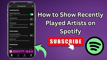 How to Show Recently Played Artists on Spotify