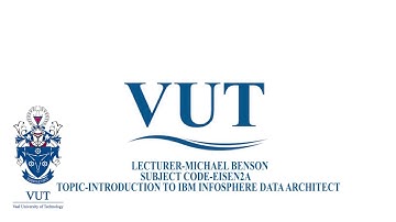 EDSU-MICHAEL BENSON-INTRODUCTION TO IBM INFOSPHERE DATA ARCHITECT