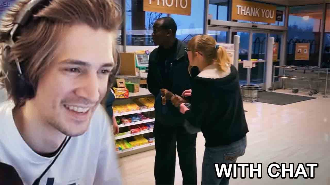 Xqc React To Woman Caught Shoplifting Refuses To Cooperate Youtube