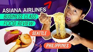 SPICY Chick-fil-A & Asiana Airlines Business Class FOOD REVIEW Seattle to Manila Philippines