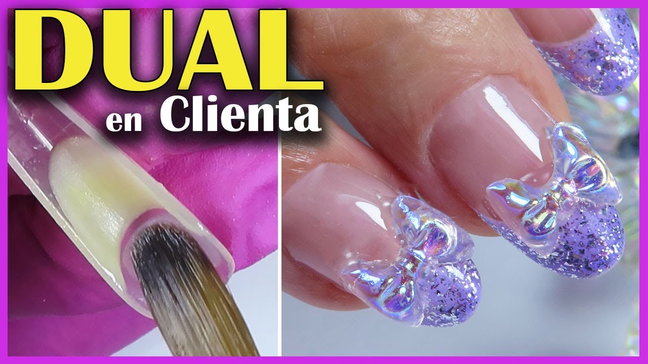 Como hacer Uñas Acrílicas con MOLDES DUAL SYSTEM 💅 Aplicación paso a paso desde cero en mi CLIENTA