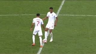 Lingard & Rashford quick kick-off against Croatia at World Cup 2018 semi final screenshot 3