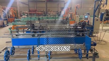 3m fully automatic single wire chain link fence machine /chain link fence making machine best price