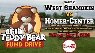 Teddy Bear Fund Drive Baseball Game 2: Homer-Center vs West Shamokin (5-7-24) screenshot 5