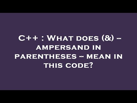 C++ : What