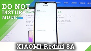 How to Activate Do Not Disturb Mode in XIAOMI Redmi 8A - Block Sounds & Vibrations